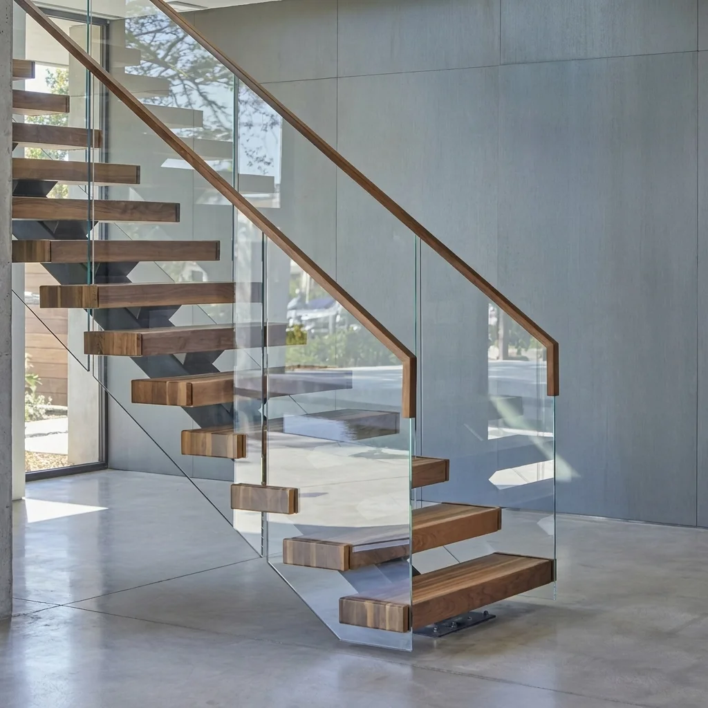 glass stair